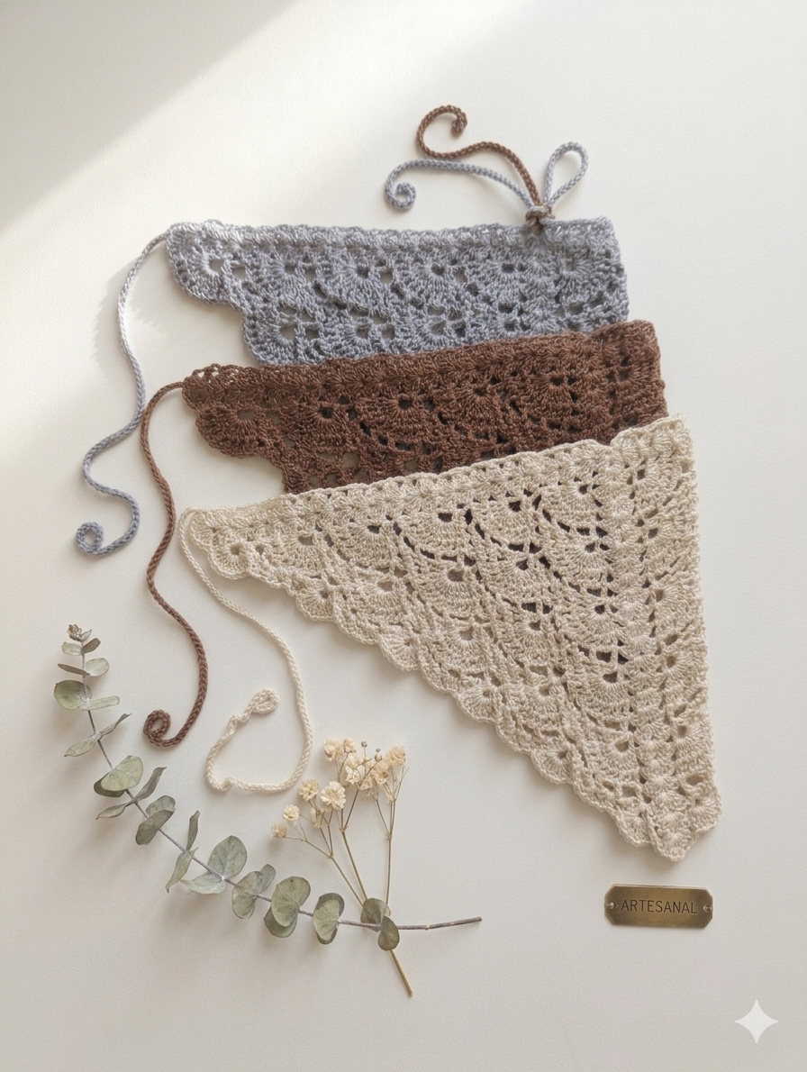 Triada Top,Pañuelo de Cadera y Bandana 3 en 1